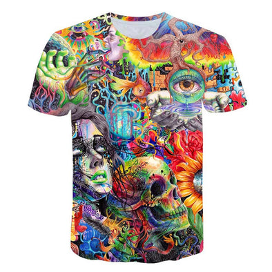 Ancient Knowledge T-Shirt psychedelic 3d Print t shirt Women Men Fashion Clothing Tops Outfits Tees Summer Style