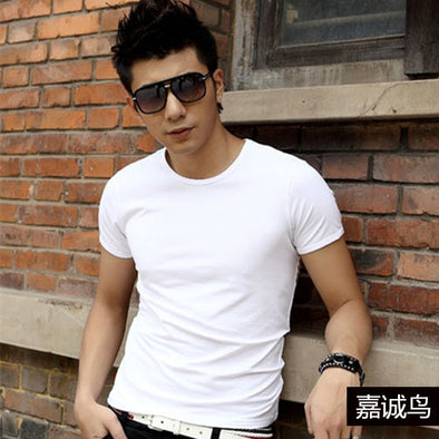 2019 GUMNHU Brand Clothing Solid V Neck Men's T Shirt Men Fashion Tshirts Fitness Casual for Male T-shirt S-5XL Free Shipping
